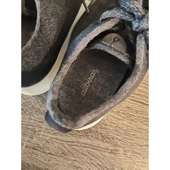 Allbirds Women's Wool Runners Gray Charcoal Black White Sz 8 - Picture 8 of 10